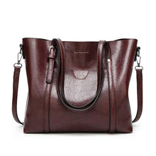Load image into Gallery viewer, ACELURE Women bag Oil wax Women&#39;s Leather Handbags Luxury Lady Hand Bags With Purse Pocket Women messenger bag Big Tote Sac Bols