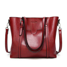 Load image into Gallery viewer, ACELURE Women bag Oil wax Women&#39;s Leather Handbags Luxury Lady Hand Bags With Purse Pocket Women messenger bag Big Tote Sac Bols