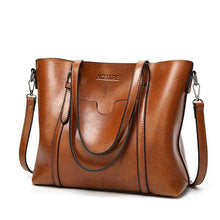 Load image into Gallery viewer, ACELURE Women bag Oil wax Women&#39;s Leather Handbags Luxury Lady Hand Bags With Purse Pocket Women messenger bag Big Tote Sac Bols