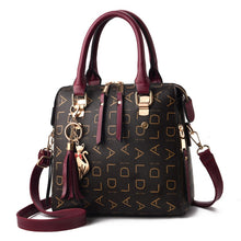 Load image into Gallery viewer, Vintage PU Leather Ladies HandBags Women Messenger Bags TotesTassel Designer Crossbody Shoulder Bag Boston Hand Bags Hot Sale
