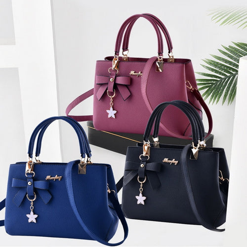 Puimentiua 2019 Fashion Shoulder Bag Women Designer Luxury Handbags Women Bags Plum Bow Sweet Messenger Crossbody Bag For Women
