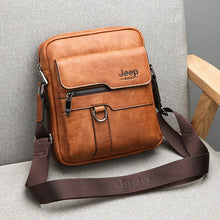 Load image into Gallery viewer, JEEP BULUO Luxury Brand Men Messenger Bags Crossbody Business Casual Handbag Male Spliter Leather Shoulder Bag Large Capacity