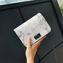 Load image into Gallery viewer, Bags for Women 2019 Marble Pattern Shoulder Bag Lock Buckle Wild Messenger Small Square Marble White Bag Designer Handbags