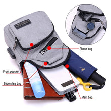 Load image into Gallery viewer, Male Shoulder Bags USB Charging Crossbody Bags Men Anti Theft Chest Bag School Summer Short Trip Messengers Bag 2019 New Arrival