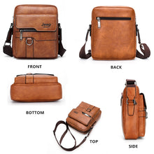 Load image into Gallery viewer, JEEP BULUO Luxury Brand Men Messenger Bags Crossbody Business Casual Handbag Male Spliter Leather Shoulder Bag Large Capacity