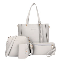 Load image into Gallery viewer, ISHOWTIENDA 4pcs Woman Bag Set Fashion Female Purse and Handbag Four-Piece Shoulder Bag Tote Messenger Purse Bag Drop Shipping