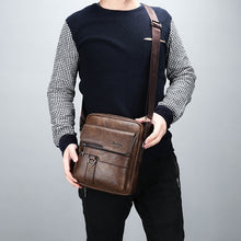 Load image into Gallery viewer, JEEP BULUO Luxury Brand Men Messenger Bags Crossbody Business Casual Handbag Male Spliter Leather Shoulder Bag Large Capacity