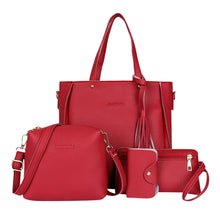 Load image into Gallery viewer, ISHOWTIENDA 4pcs Woman Bag Set Fashion Female Purse and Handbag Four-Piece Shoulder Bag Tote Messenger Purse Bag Drop Shipping
