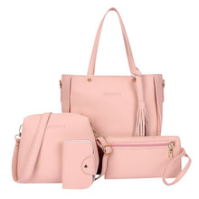 Load image into Gallery viewer, ISHOWTIENDA 4pcs Woman Bag Set Fashion Female Purse and Handbag Four-Piece Shoulder Bag Tote Messenger Purse Bag Drop Shipping