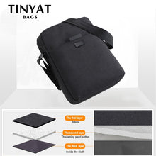 Load image into Gallery viewer, TINYAT Men&#39;s Bag Light Canvas Shoulder Bag For 7.9&#39; Ipad Casual Crossbody Bag Waterproof Business Shoulder bag for men 0.13kg
