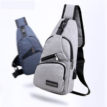 Load image into Gallery viewer, Male Shoulder Bags USB Charging Crossbody Bags Men Anti Theft Chest Bag School Summer Short Trip Messengers Bag 2019 New Arrival