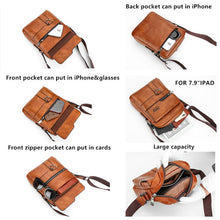 Load image into Gallery viewer, JEEP BULUO Luxury Brand Men Messenger Bags Crossbody Business Casual Handbag Male Spliter Leather Shoulder Bag Large Capacity