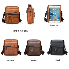 Load image into Gallery viewer, JEEP BULUO Luxury Brand Men Messenger Bags Crossbody Business Casual Handbag Male Spliter Leather Shoulder Bag Large Capacity