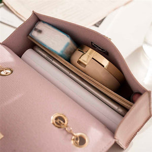 British Fashion Simple Small Square Bag Women's Designer Handbag 2019 High-quality PU Leather Chain Mobile Phone Shoulder bags